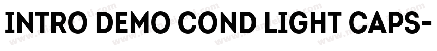 Intro Demo Cond Light CAPS字体转换